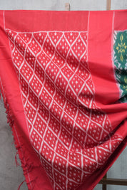 Green Pochampalli Cotton Ikat Saree - SRGPCIS50EX