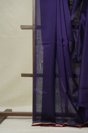 Violet Blue Maheshwari Saree - SRVBMS1028