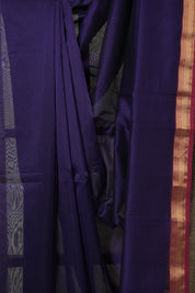Violet Blue Maheshwari Saree - SRVBMS1028