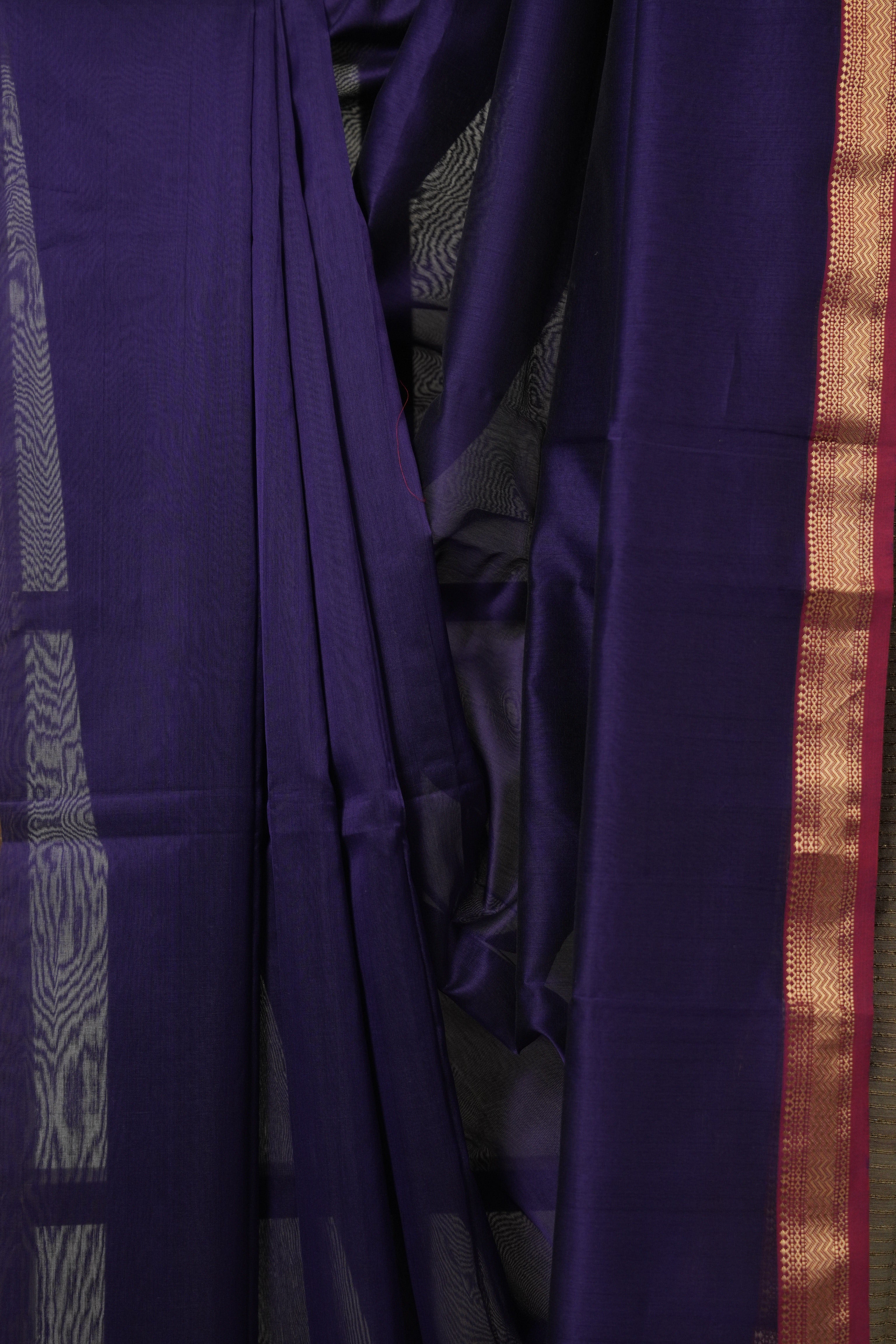 Violet Blue Maheshwari Saree - SRVBMS1028
