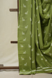 Light Green HBP Cotton Saree - SRLGCS3275