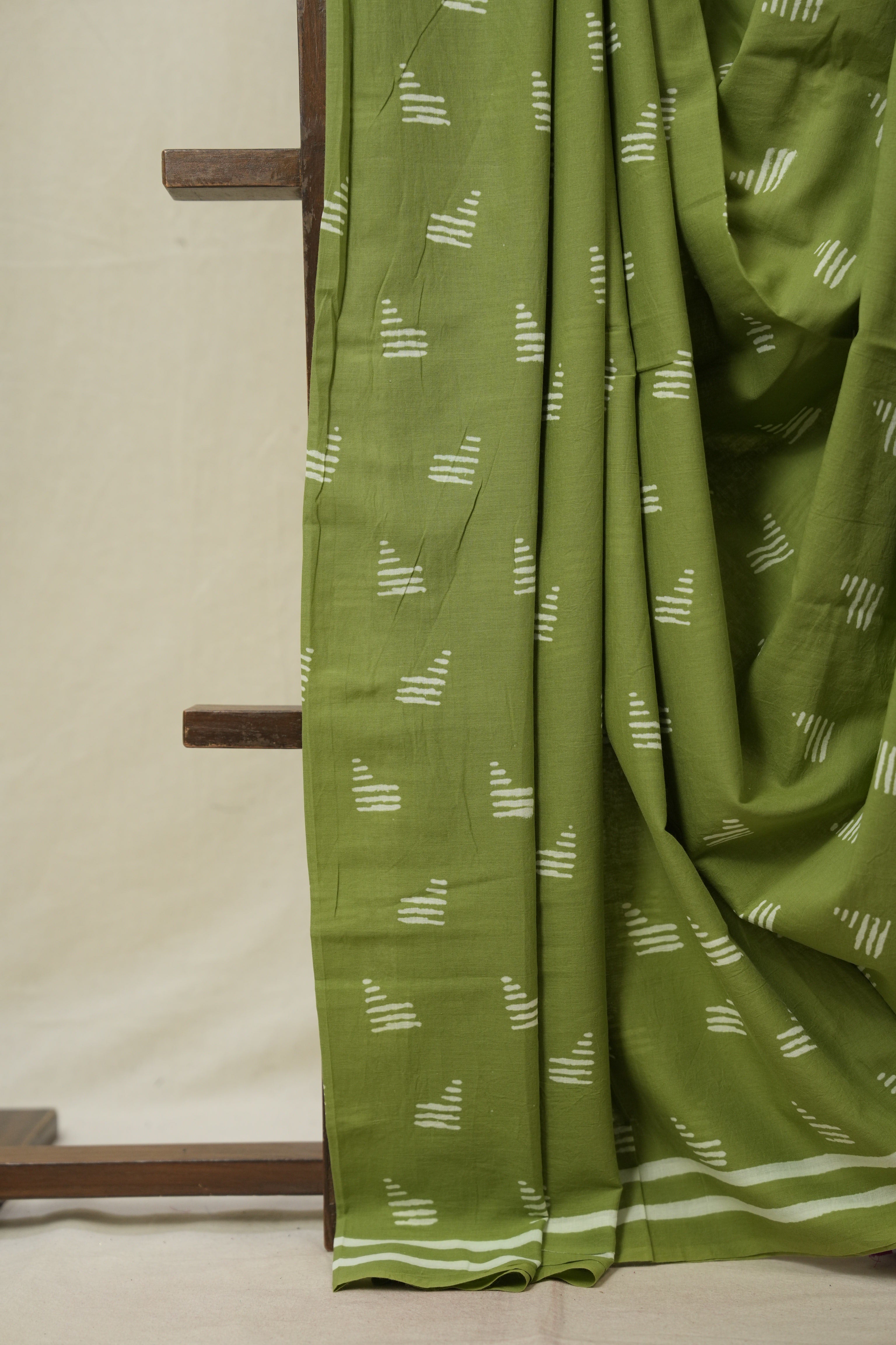Light Green HBP Cotton Saree - SRLGCS3275