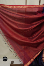 Violet Blue Maheshwari Saree - SRVBMS1028