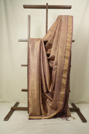 Dusty Pink Tussar Silk Saree - SRDPTSS1951