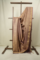Dusty Pink Tussar Silk Saree - SRDPTSS1951