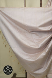 Ivory Raw Silk Saree - SRIRSS1024
