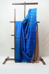 Blue Soft Silk Saree - SRBSSS251