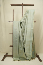 Mint Green Raw Silk Saree - SRMGRSS1023