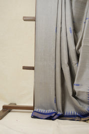 Light Grey Raw Silk Saree - SRLGRSS928