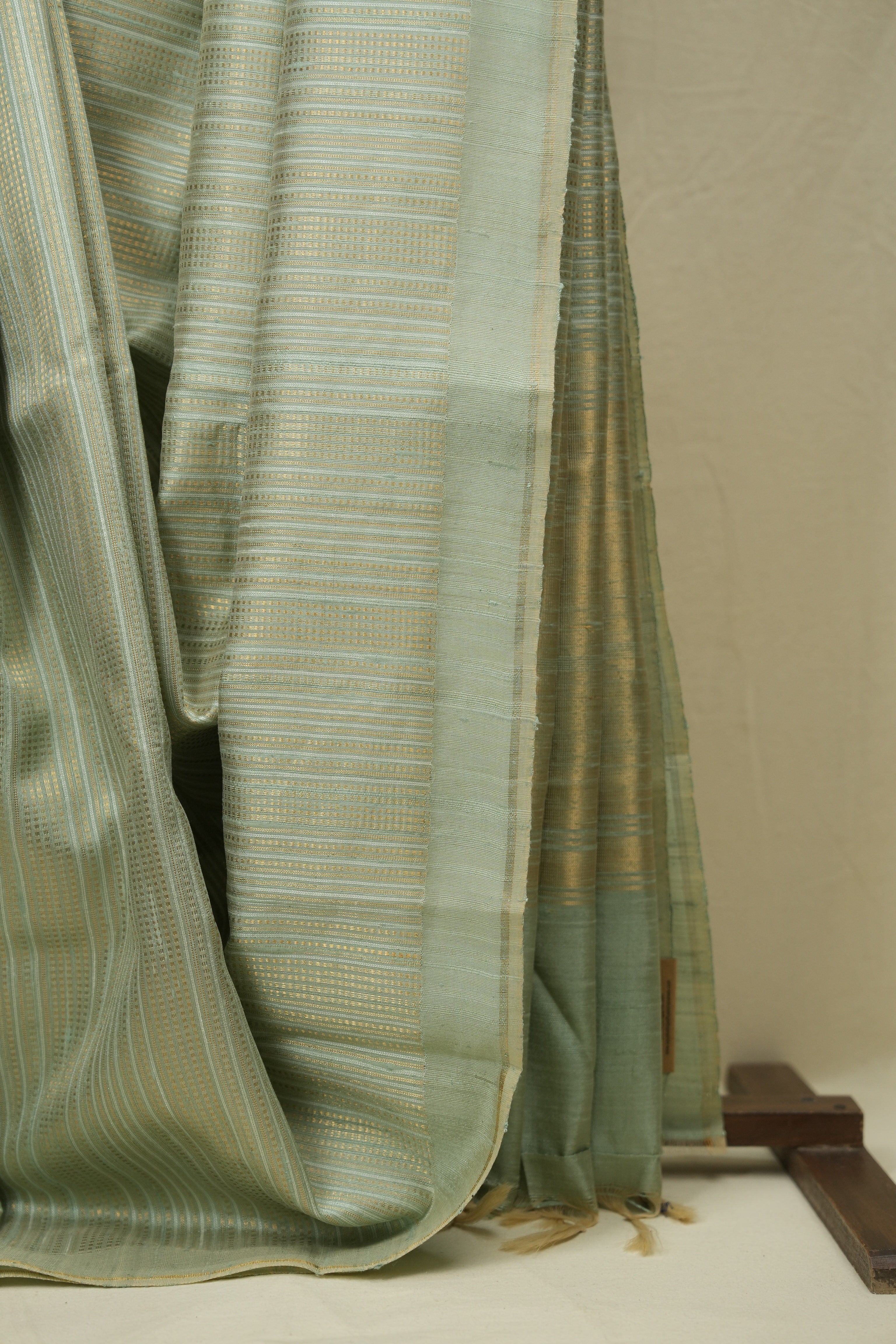 Mint Green Raw Silk Saree - SRMGRSS1023