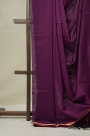 Purple Maheshwari Saree - SRPMS1027