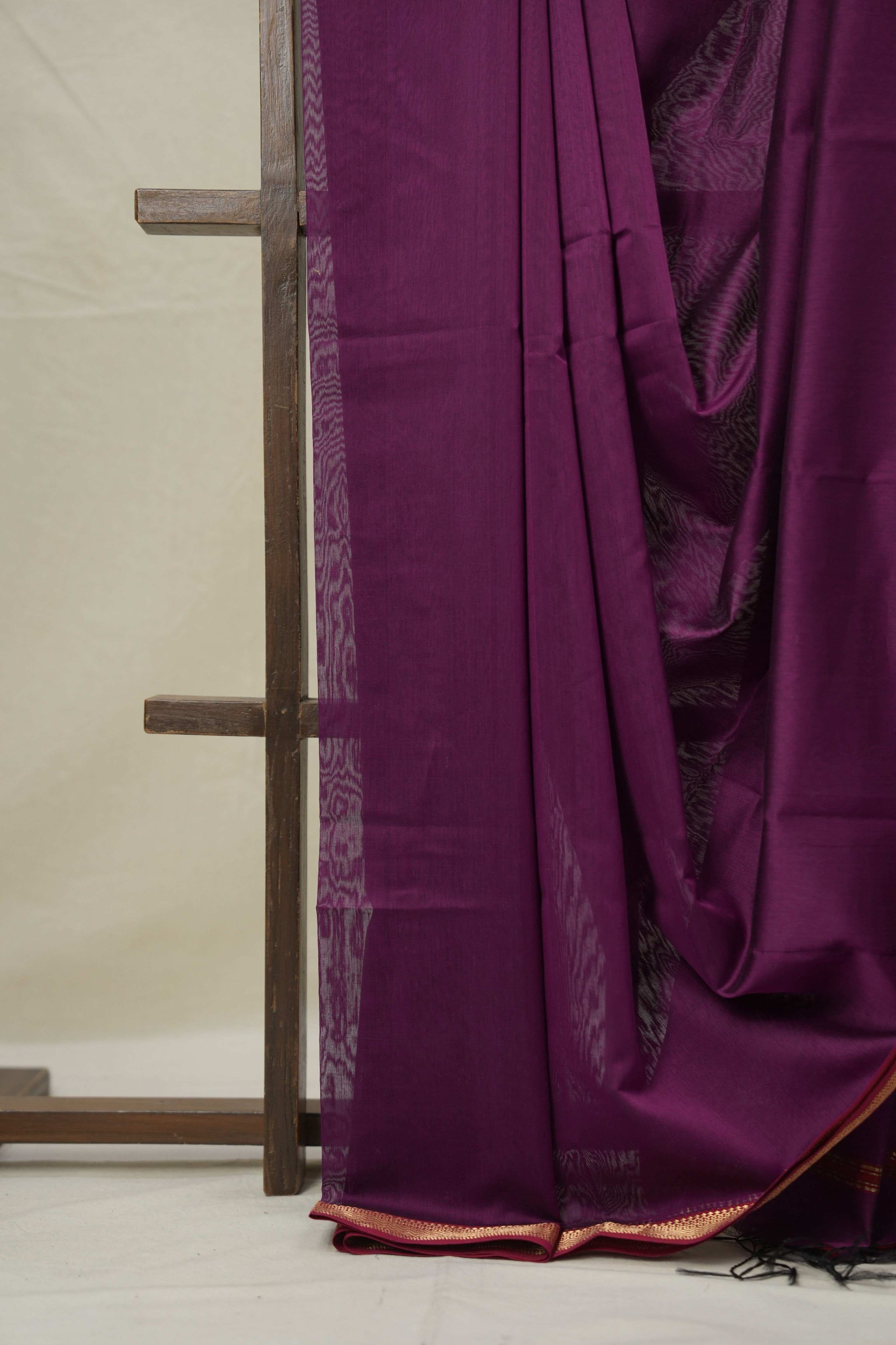 Purple Maheshwari Saree - SRPMS1027
