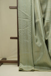 Mint Green Raw Silk Saree - SRMGRSS1023