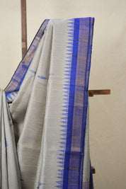 Light Grey Raw Silk Saree - SRLGRSS928
