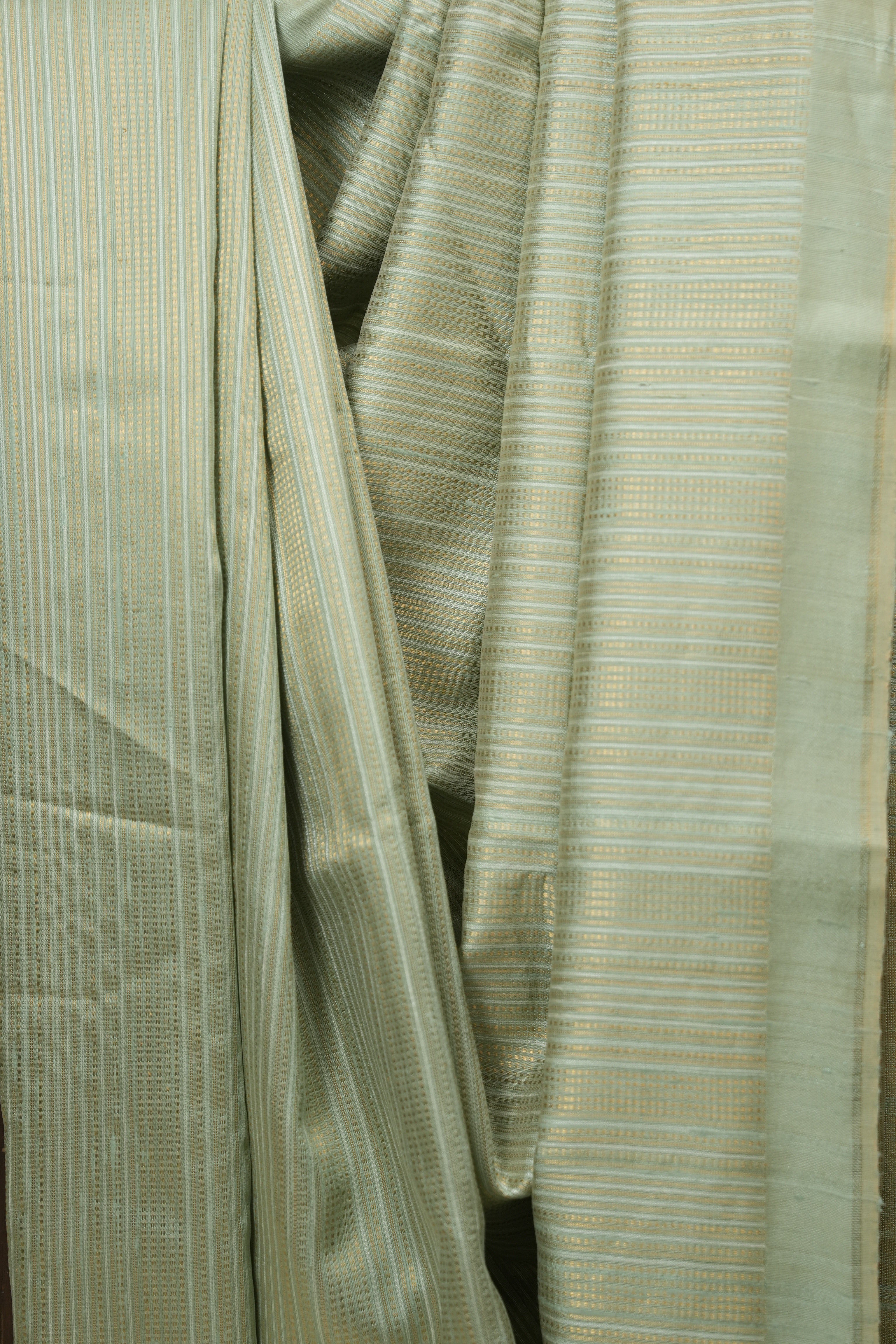 Mint Green Raw Silk Saree - SRMGRSS1023