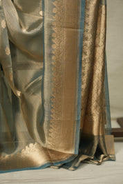 Sky Blue Tissue Banarasi Silk Saree - SRSBTSS115