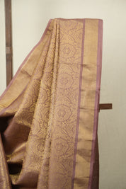 Dusty Pink Tussar Silk Saree - SRDPTSS1951