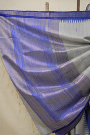 Light Grey Raw Silk Saree - SRLGRSS928