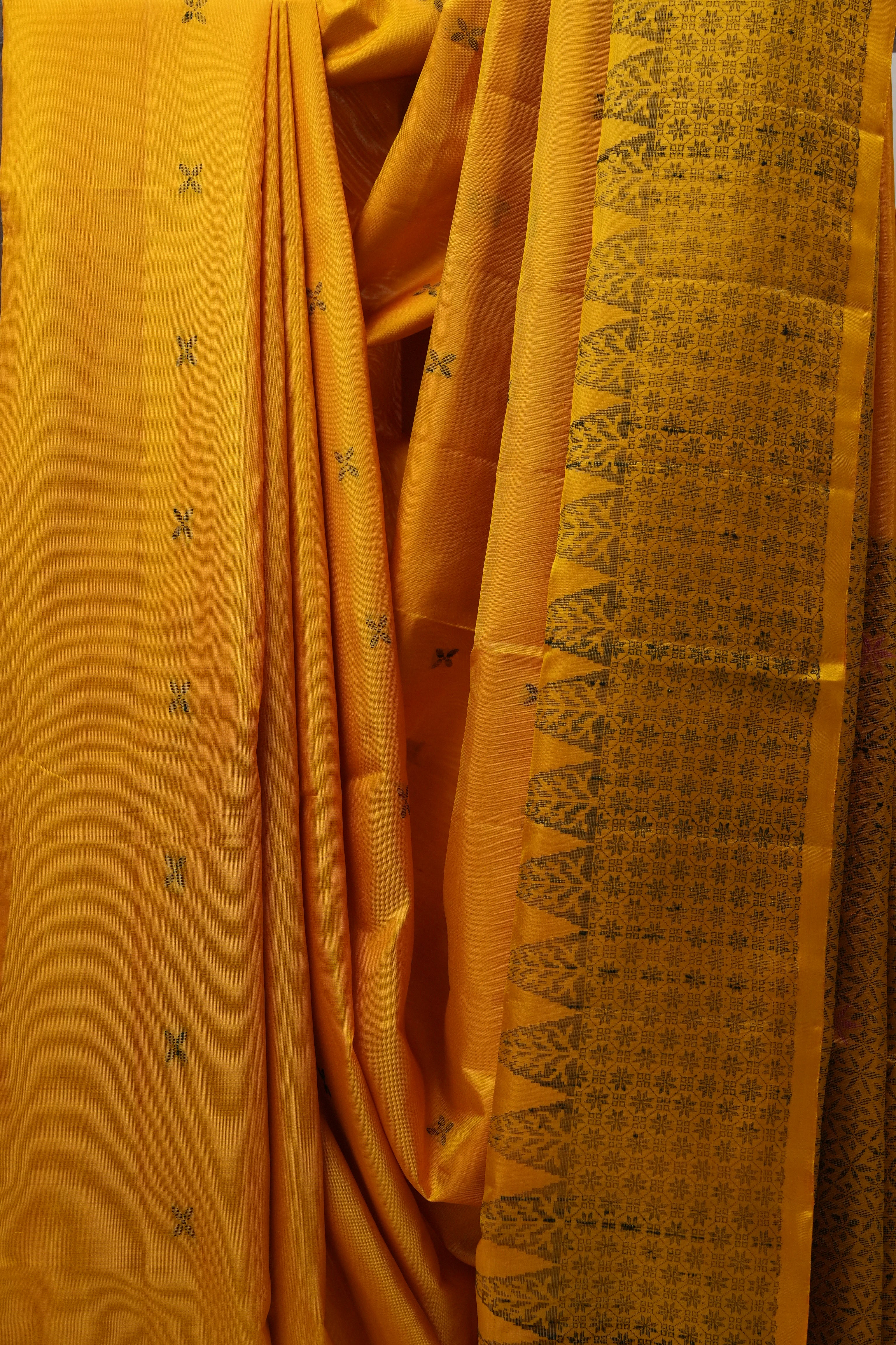 Yellow Soft Silk Saree - SRYSSS277