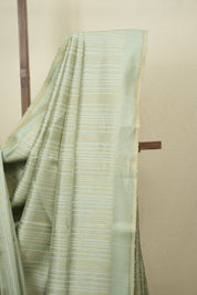 Mint Green Raw Silk Saree - SRMGRSS1023
