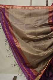 Purple Maheshwari Saree - SRPMS1027