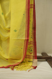 Lemon Yellow Bengal Mul Cotton Saree - SRLYBMCS073