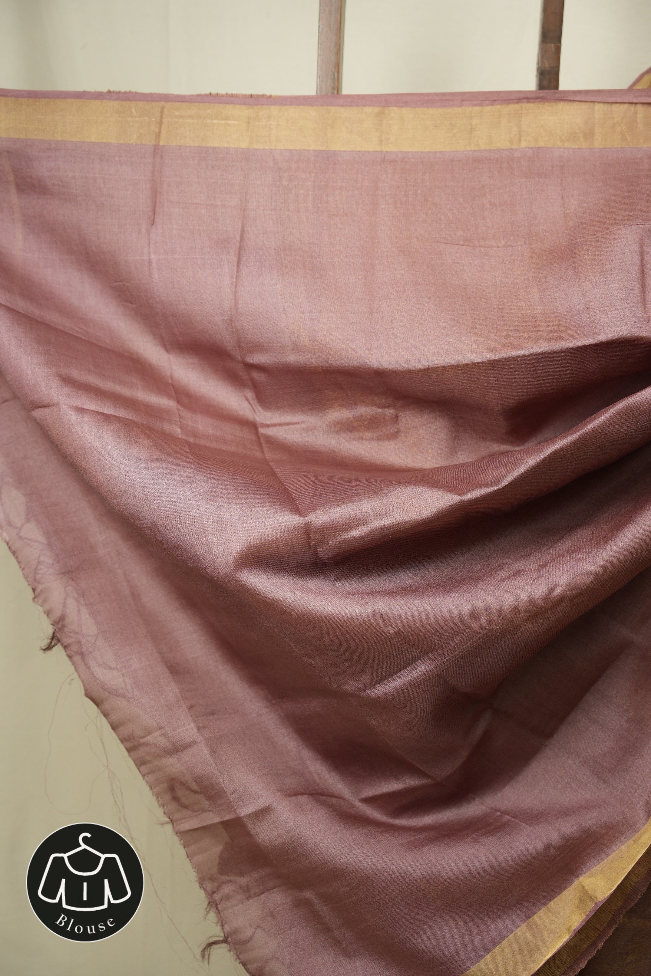 Dusty Pink Tussar Silk Saree - SRDPTSS1951
