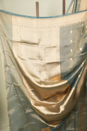 Sky Blue Tissue Banarasi Silk Saree - SRSBTSS115