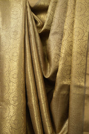 Khaki Tussar Silk Saree - SRKTSS1952