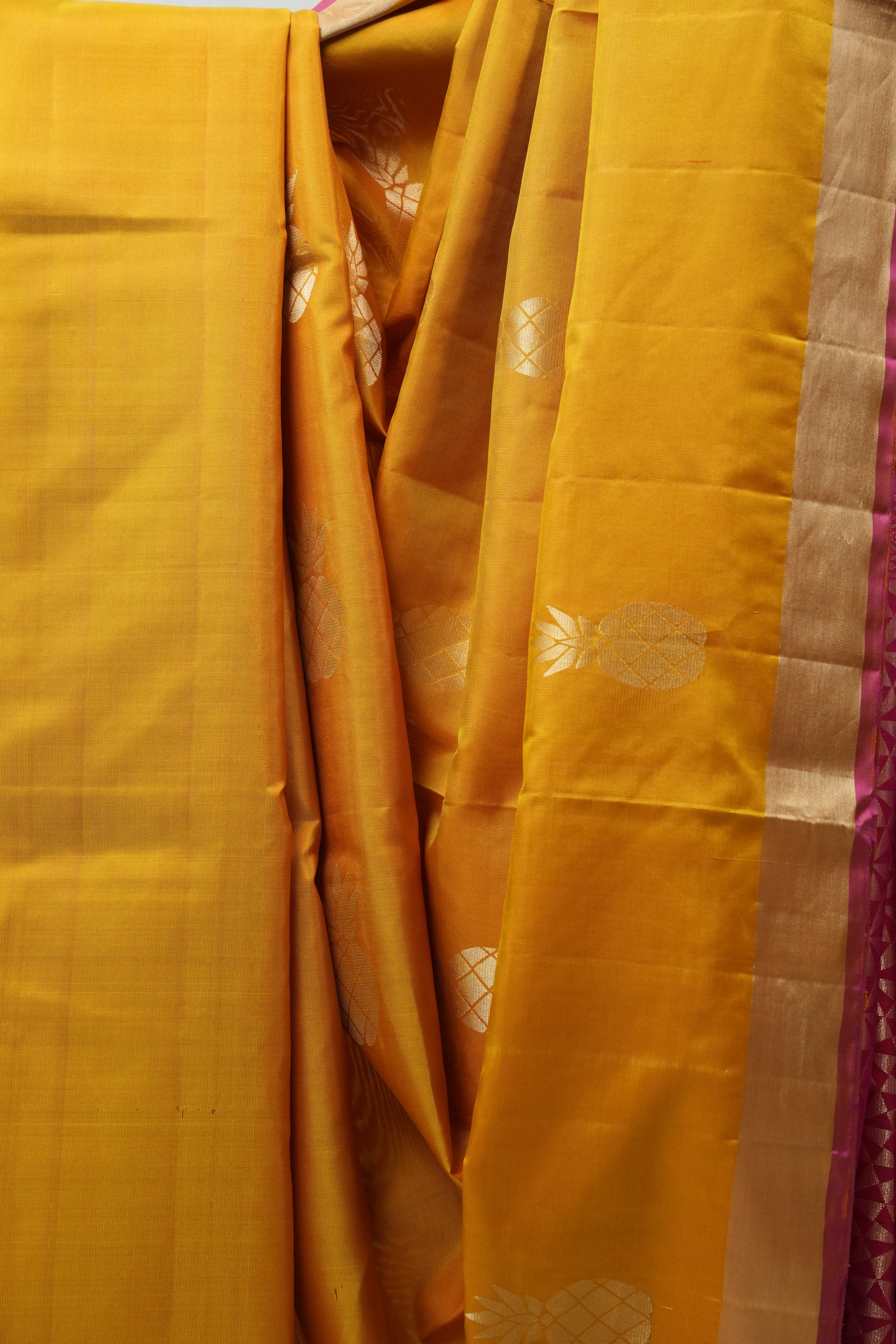 Yellow Soft Silk Saree - SRYSSS221