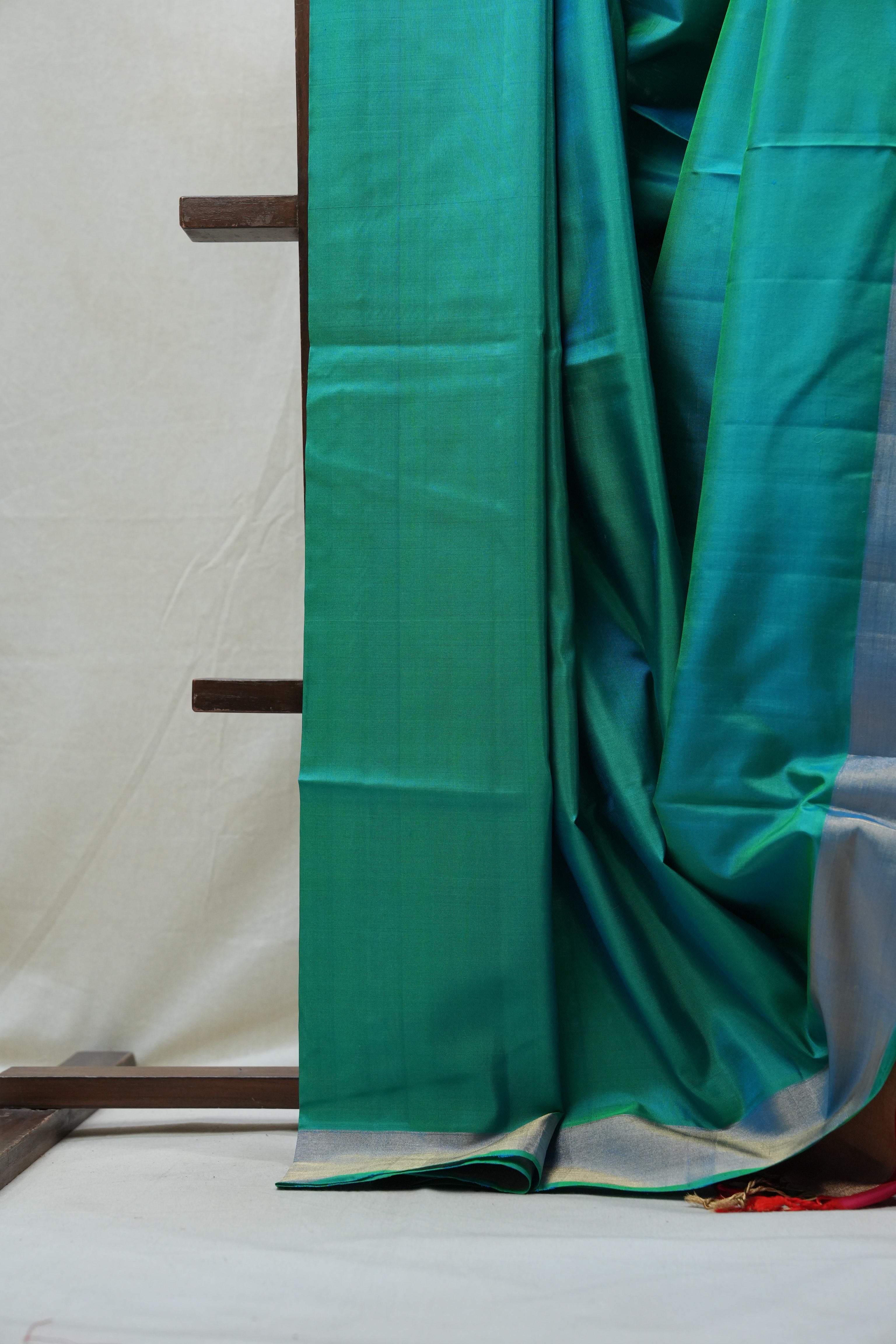 Aqua Green Soft Silk Saree - SRAGSSR229