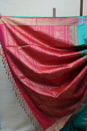 Aqua Green Soft Silk Saree - SRAGSSR229