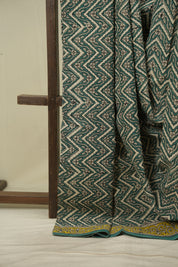 Green HBP Cotton Saree - SRGCS3620