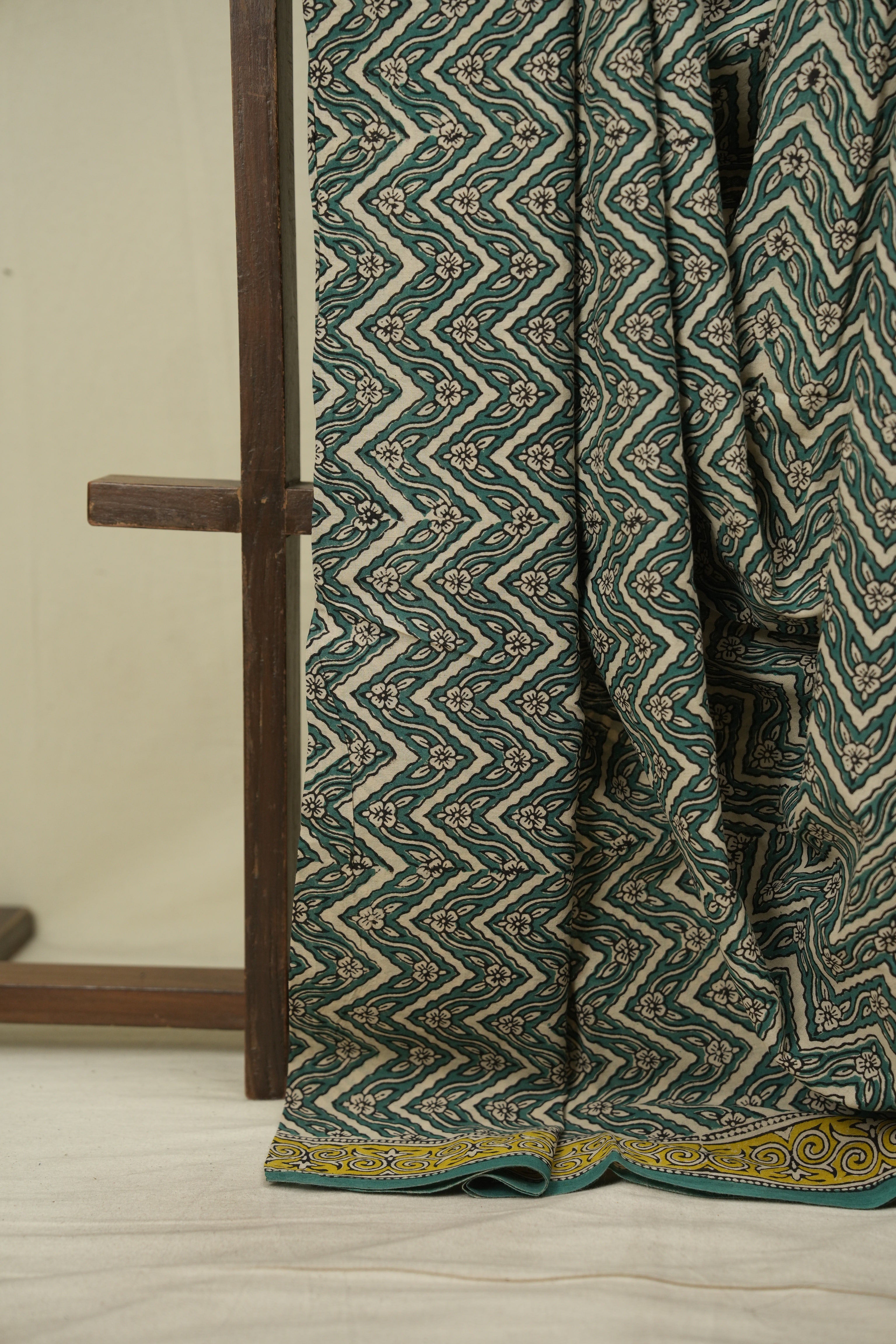 Green HBP Cotton Saree - SRGCS3620