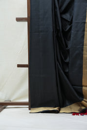 Black  Soft Silk Saree - SRBSSR227
