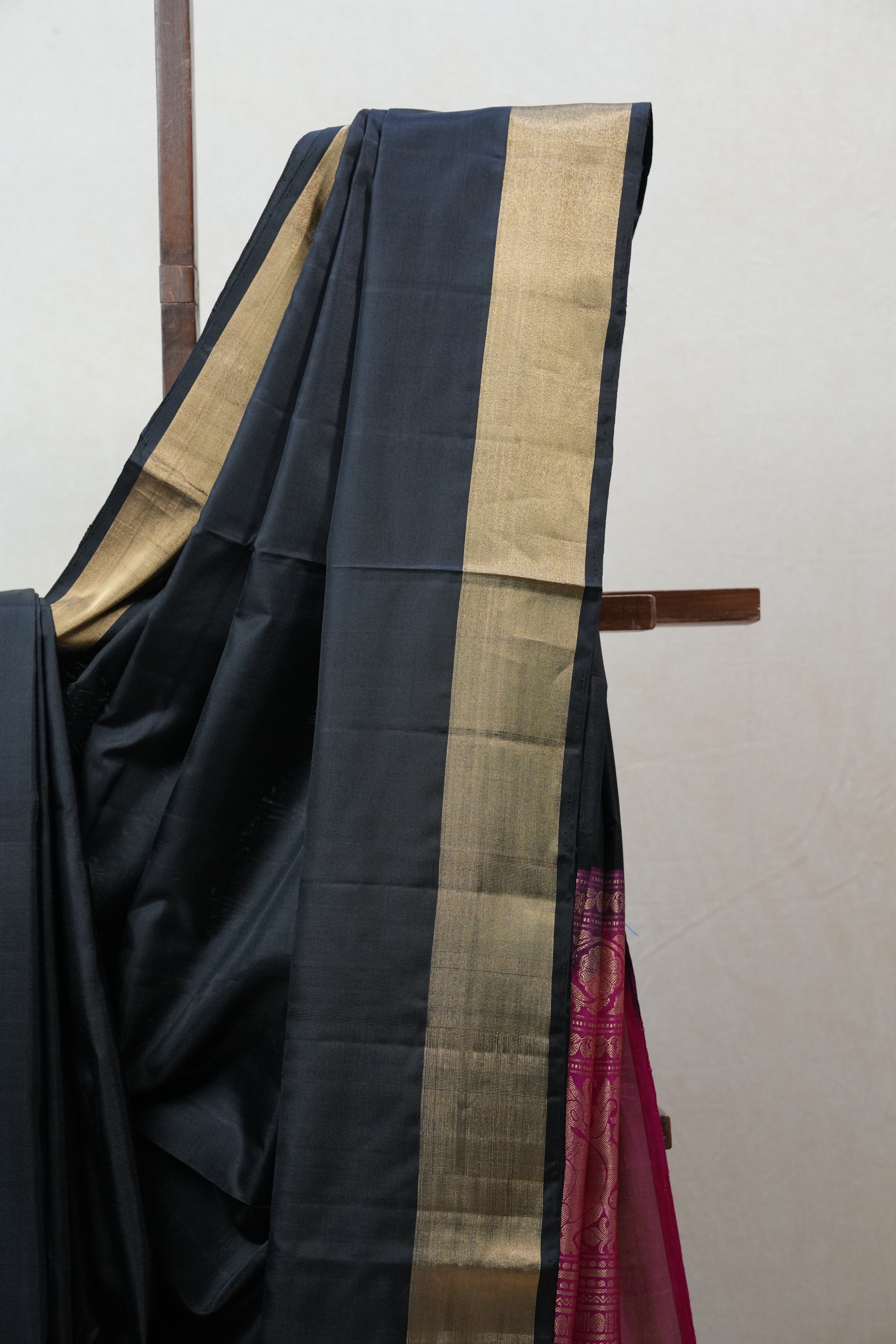 Black  Soft Silk Saree - SRBSSR227