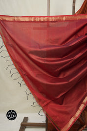 Brown Maheshwari Saree - SRBMS1029