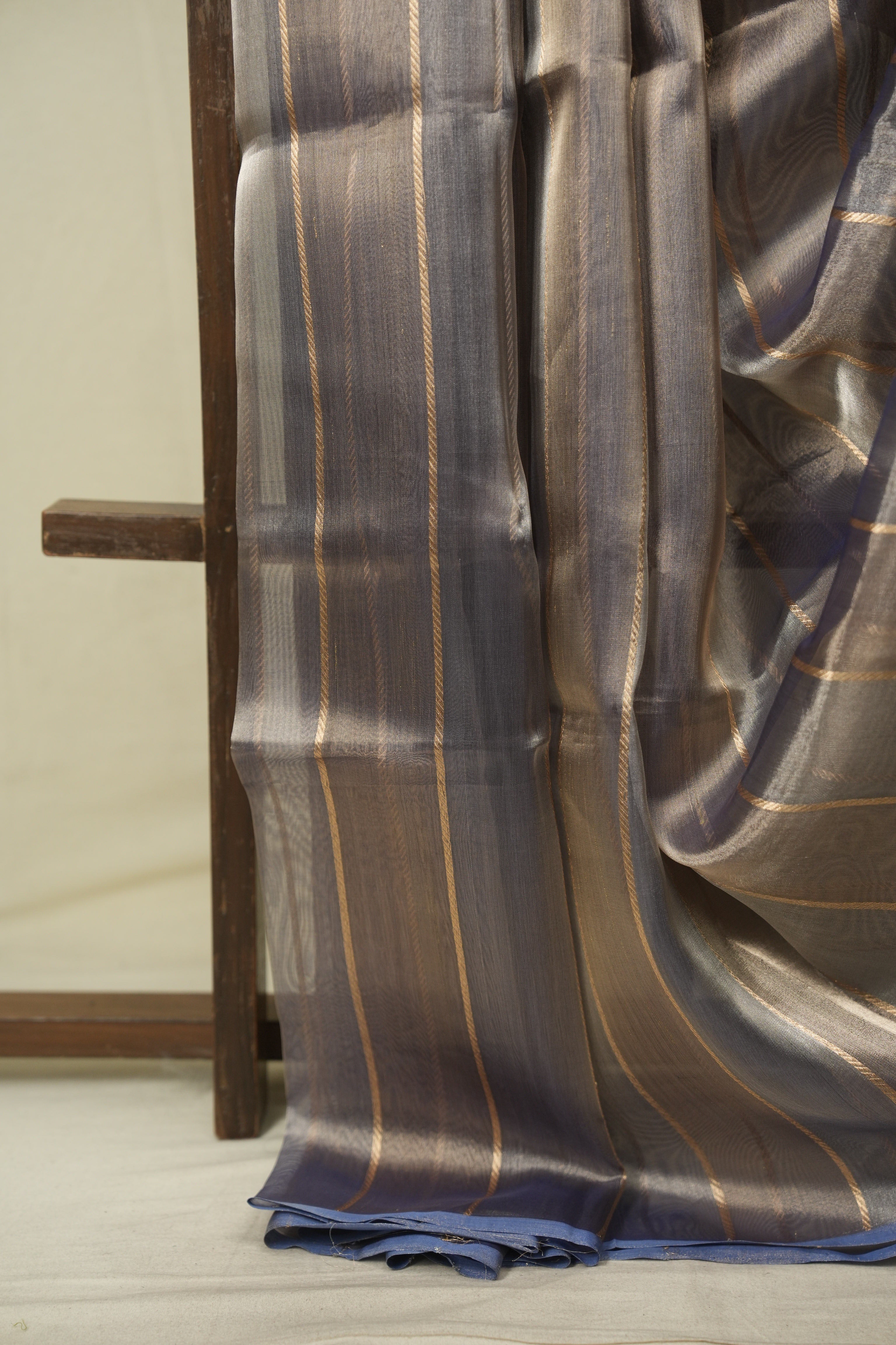 Dual Tone Blue Tissue Banarasi Silk Saree - SRDTBTBSS103