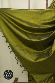 Mehendi Green Raw Silk Saree - SRMGRSS1021