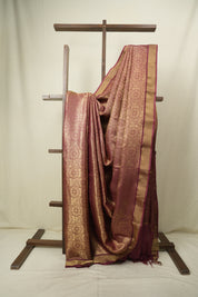 Magenta Tussar Silk Saree - SRMTSS1953