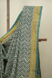 Green HBP Cotton Saree - SRGCS3620
