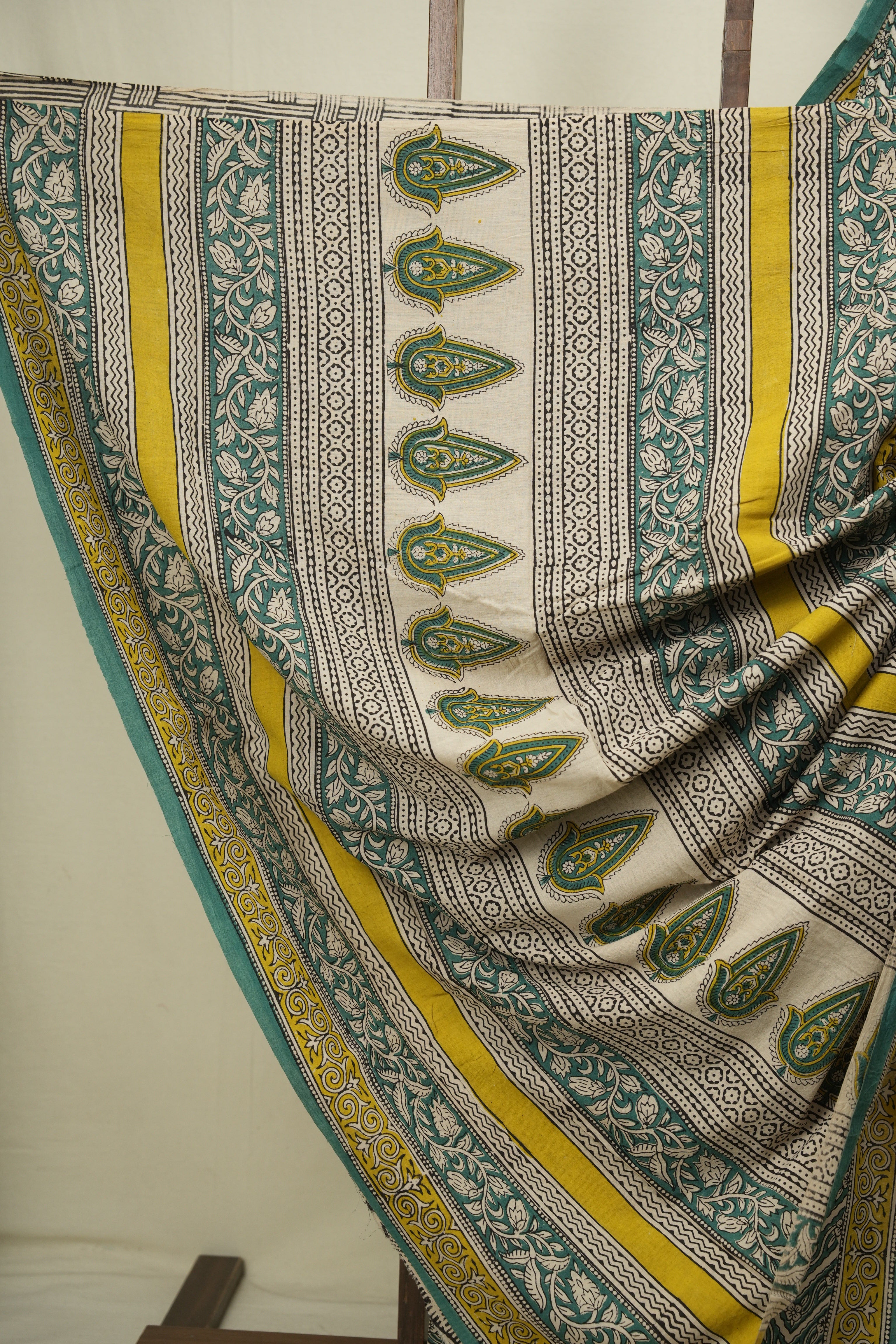 Green HBP Cotton Saree - SRGCS3620