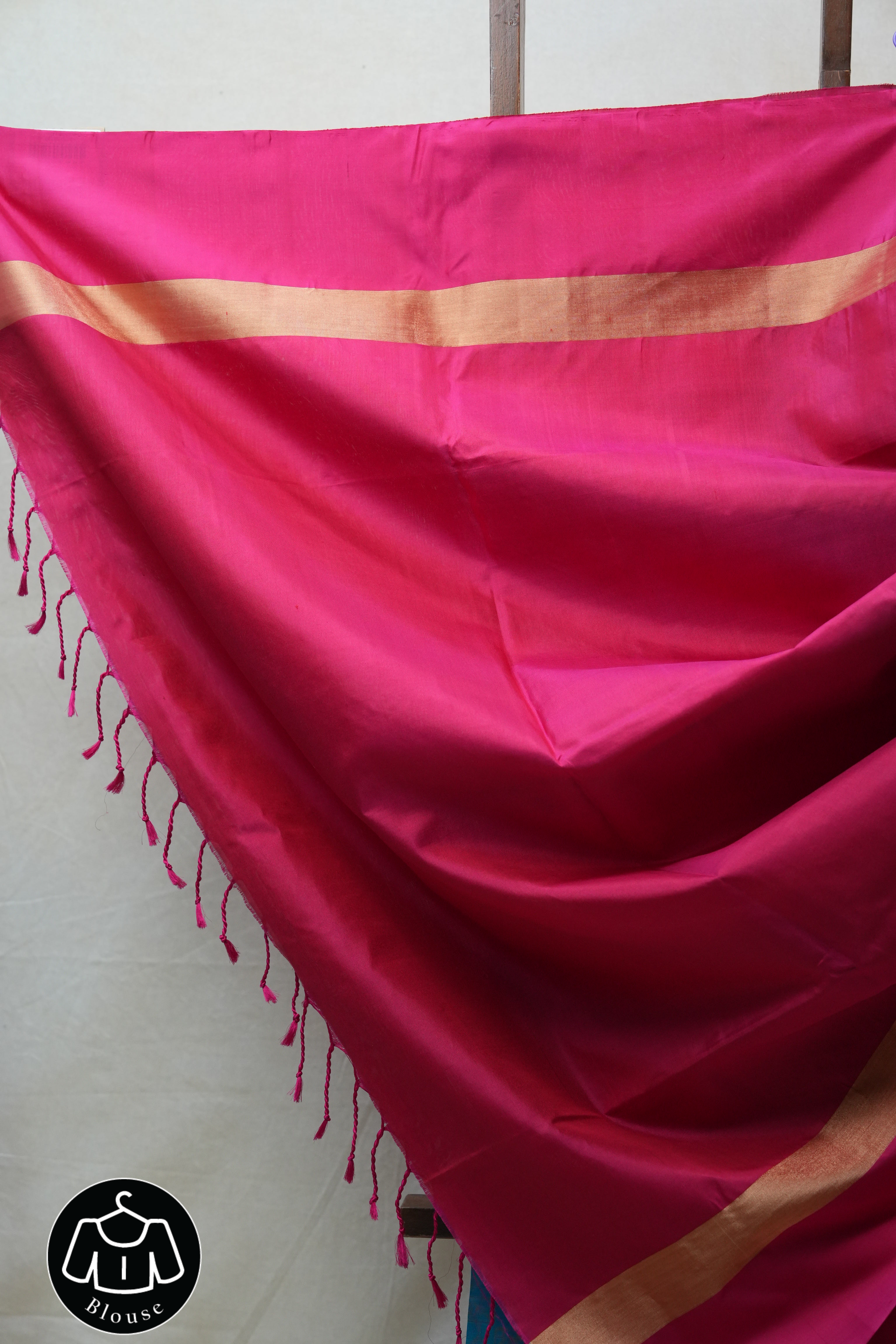 Blue Soft Silk Saree - SRBSSS244