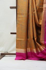 Mustard Yellow Soft Silk Saree - SRMYSSS243