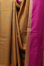 Mustard Yellow Soft Silk Saree - SRMYSSS243