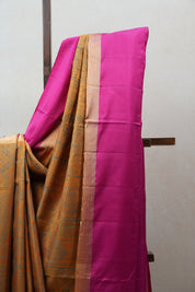 Mustard Yellow Soft Silk Saree - SRMYSSS243