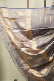 Dual Tone Blue Tissue Banarasi Silk Saree - SRDTBTBSS103