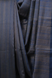 Peacock Blue Raw Silk Saree - SRPBRSS1018