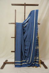Blue HBP Cotton Saree- SRBCS3269