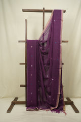 Deep Purple Bengal Mul Cotton Saree - SRDPBMCS096